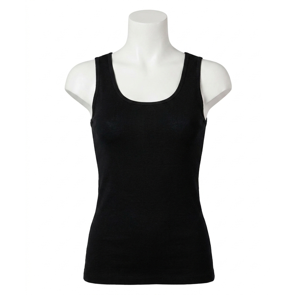 NEW ANGEL APPAREL knit tank top in black